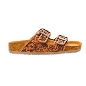 Myra Sandals Western Tooled size 7
